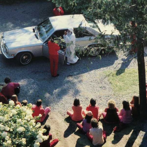 1981, Chidvilas:  Osho's first car ride in the USA. 